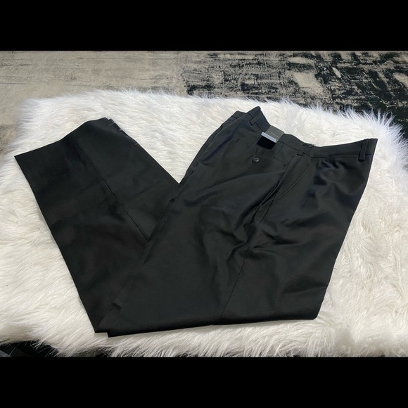 Mens J Ferrar Black Modern Fit Dress Pants Sz 34 - Picture 1 of 5